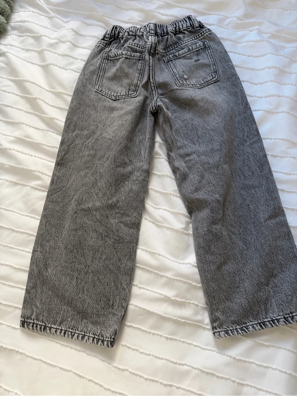Kids Zara Wide Leg Distressed Jean